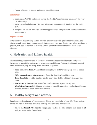 Feline Longevity Guide