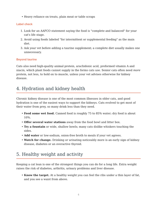 Feline Longevity Guide