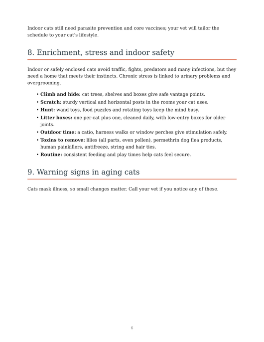 Feline Longevity Guide